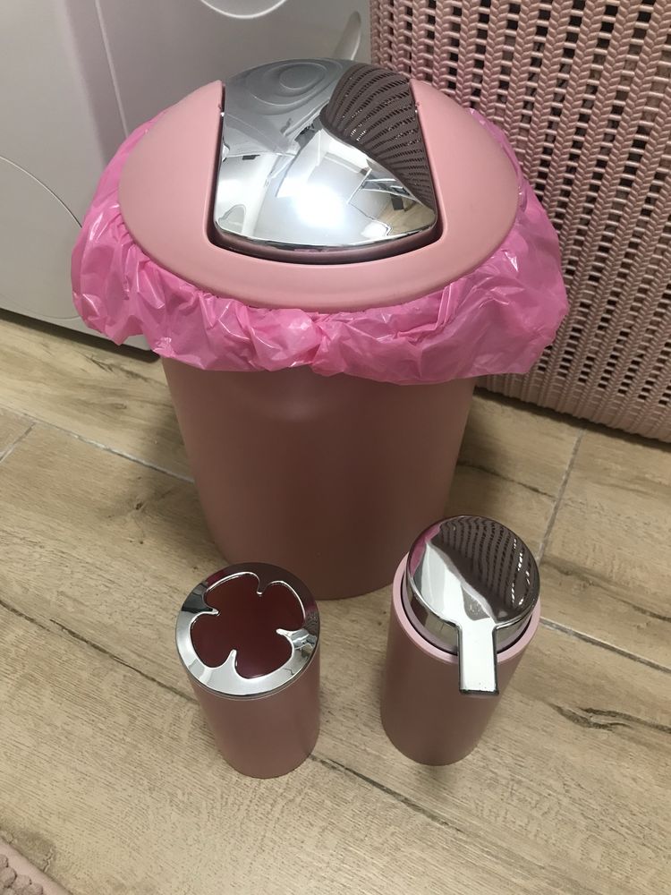 Zestaw łazienkowy różowy