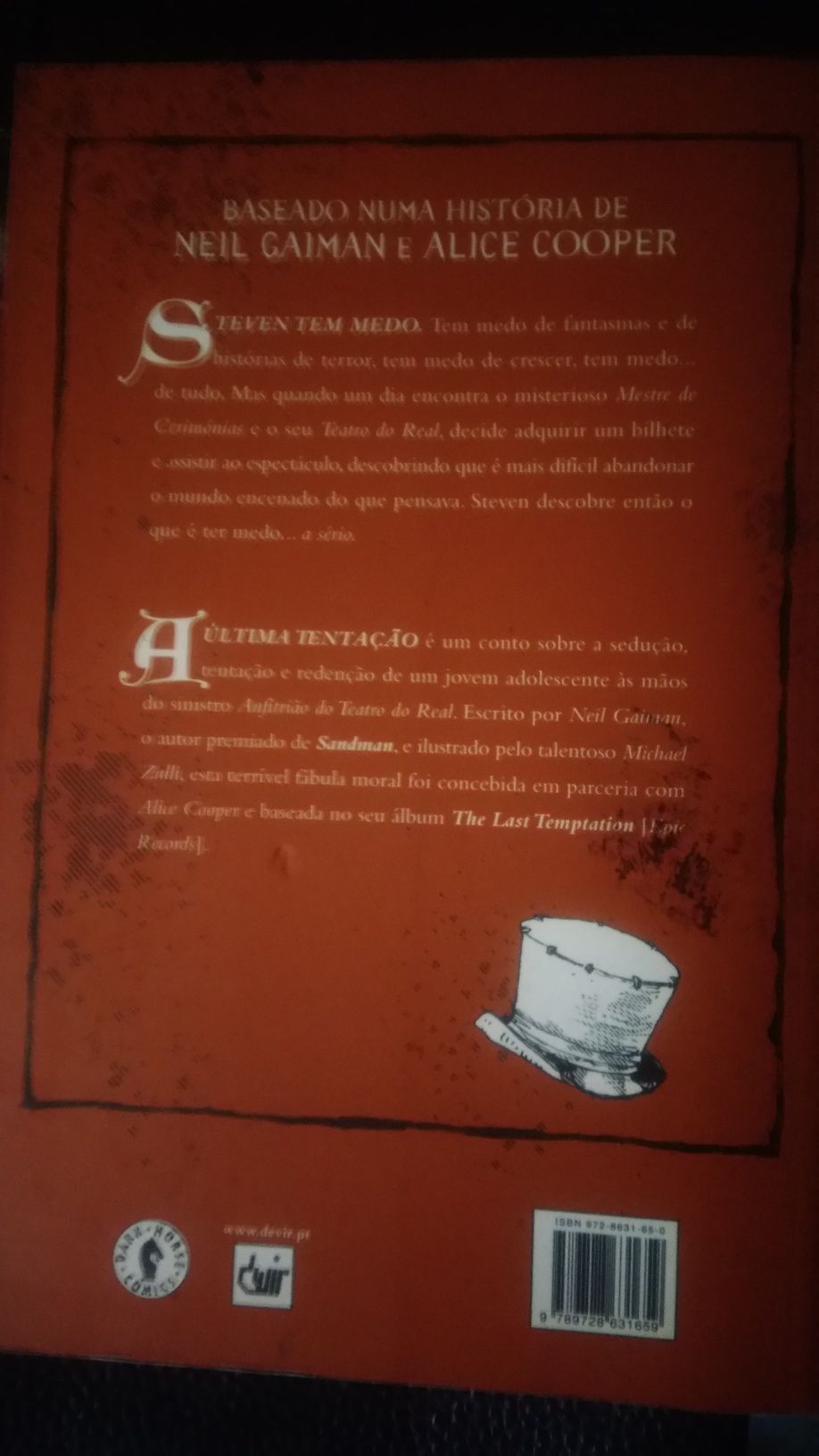 Alice cooper ultima tentação livro dos mortos Ashley wood