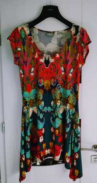 Kolorowa sukienka jak Desigual 38 M