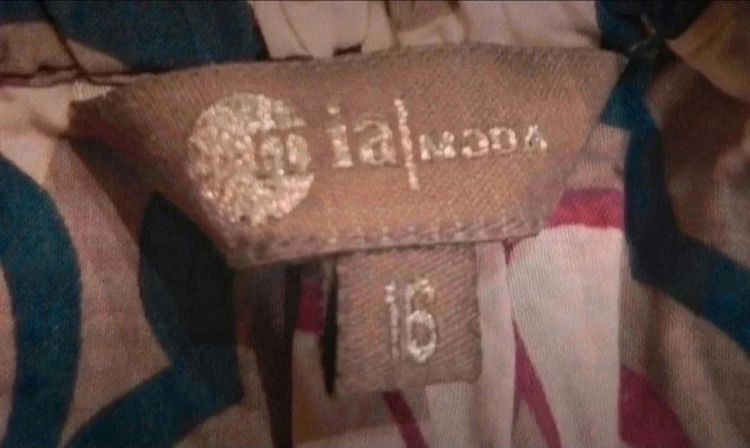 Sukienka midi 100 % bawełna marka Mia Moda rozmiar XXL 44