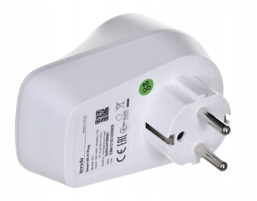 outlet gniazdko tenda sp3 beliwifi białe z wyłącznikiem