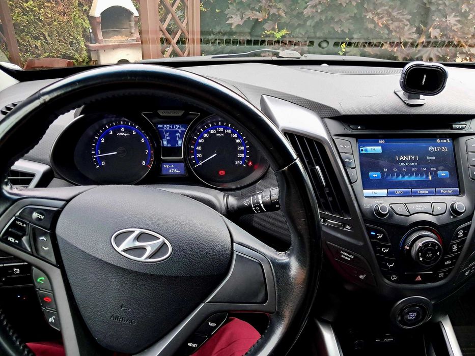 Hyundai Veloster Turbo szary mat 1.6 LPG Navi