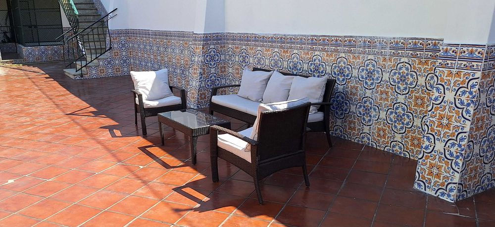 Moveis exteriores em ratan