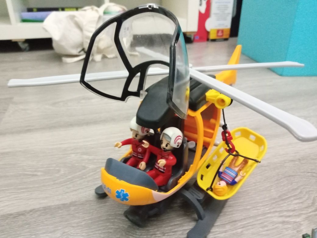 Brinquedos Salvamento, helicóptero Playmobil