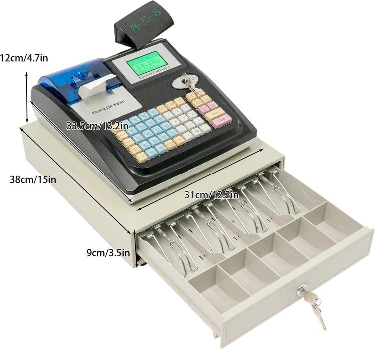 Elektroniczna kasa fiskalna 48 przycisków 40 W