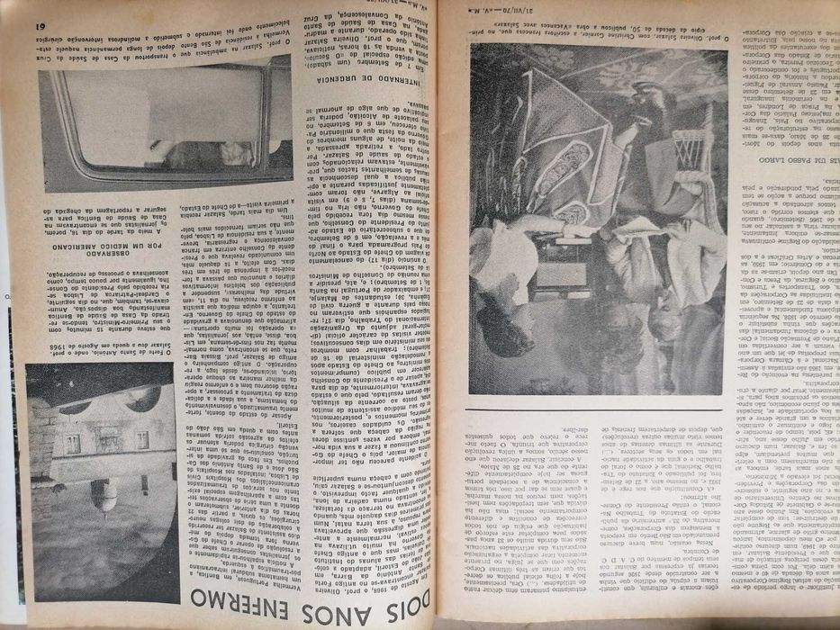 SALAZAR Edição ESPECIAL 1970 Um Homem e Uma Época 66 Páginas