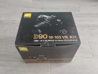 Nikon D90 VR kit lente 18/105mm