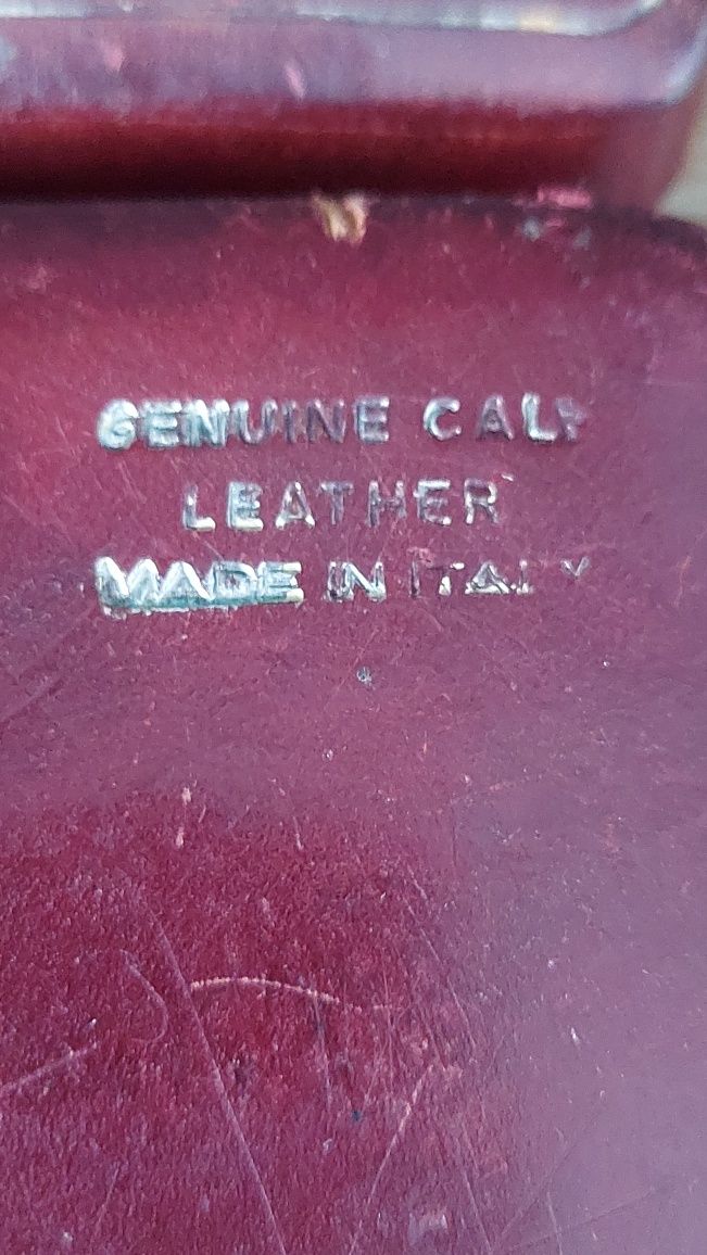 Futerał- Leather - Made in Italy- Skóra cielęca