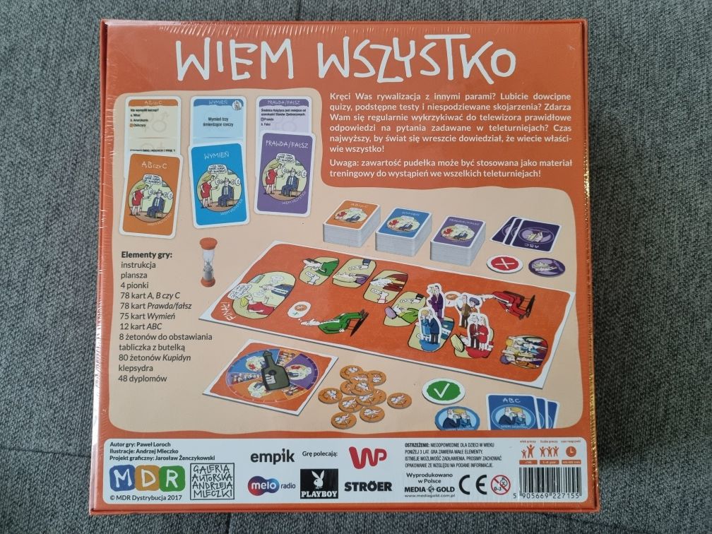 Wiem wszystko - gierki małżeńskie - w folii