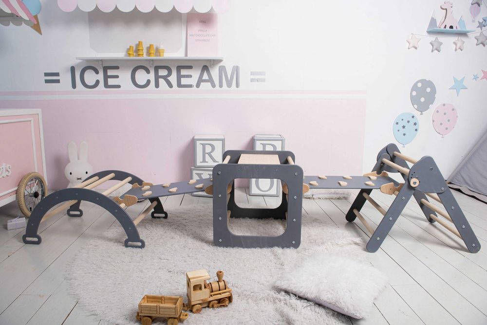 Дитячий комплекс Піклер Арка Трикутник краща цiна горка монтесорі 5в1