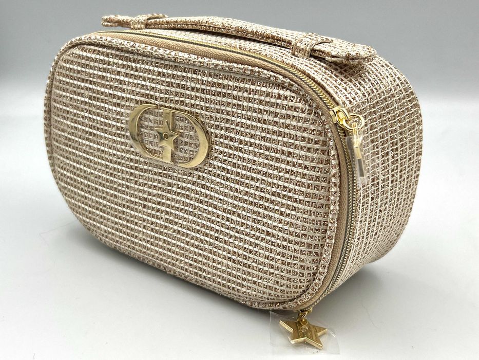 Złota limitowana kosmetyczka, kuferek Christian DIOR + 6 gratisów Dior