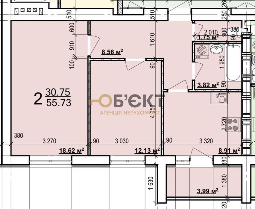 Продаж 2-кімнатної квартири, 57 м2. ЖК Миру-2, м.ХТЗ, Новобудова