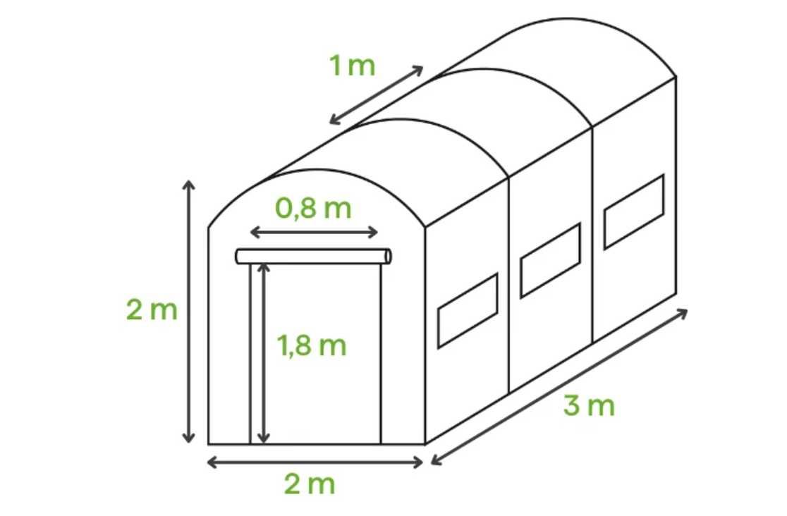 SZKLARNIA Tunel Foliowy 2x3m 2,5x4m 3x6m Rozmiary Stelaż + Folia