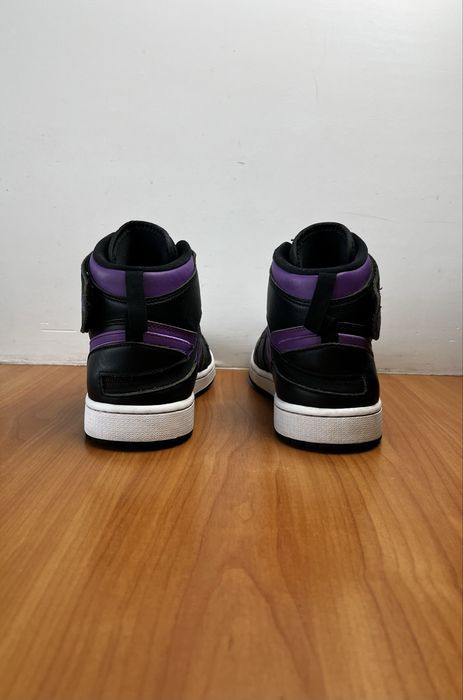 Кроссовки Air Jordan 1 Hi Flyease размер 42.5 оригинал кожаные чёрные