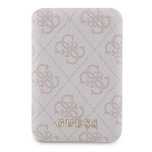 Powerbank indukcyjny Guess 4G Leather Metal Logo MagSafe 15W 5000mAh