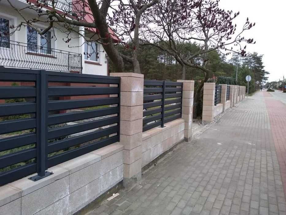 Ogrodzenie palisadowe panelowe lamelowe nowoczesne na wymiar