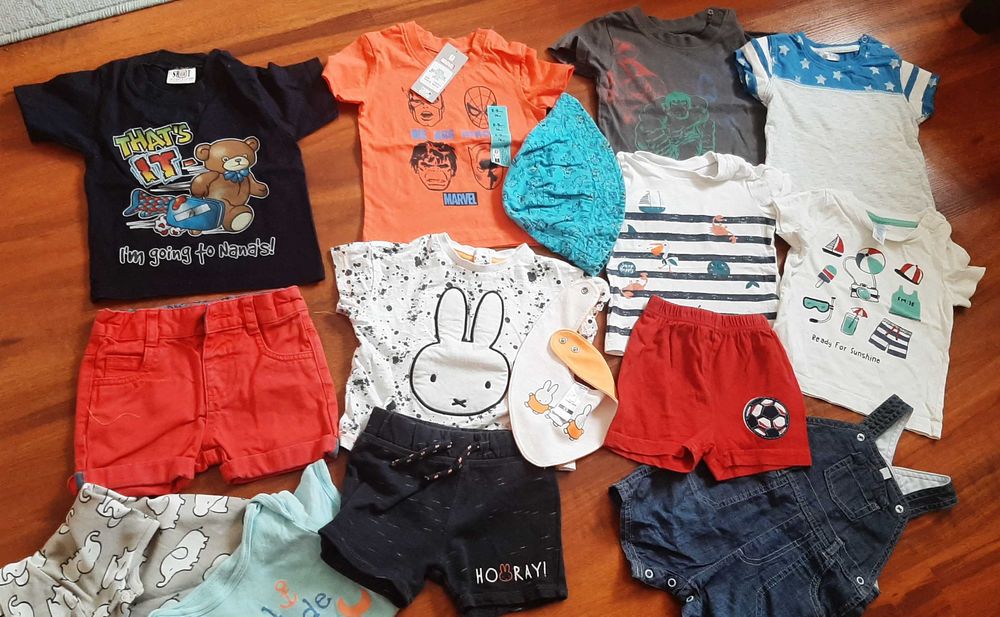 Ubrania zestaw  lato dla chłopca 80