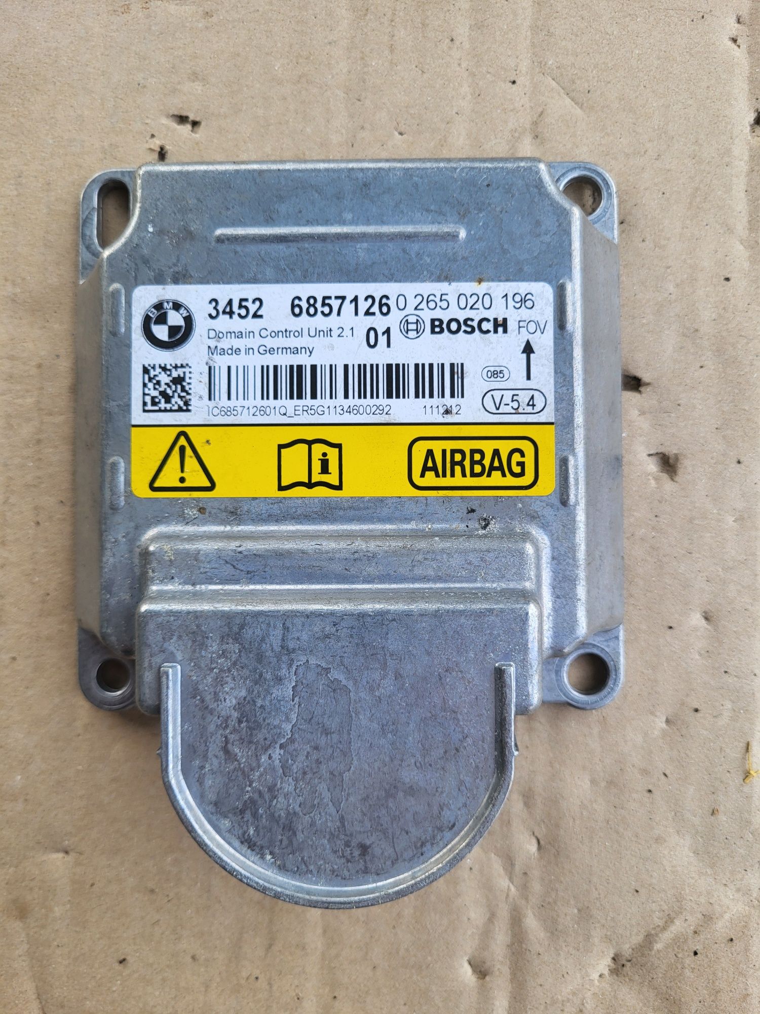 Moduł Icm Sensor Airbag bmw 5 m5 f10 f11 6 m6 f06 f12 f13