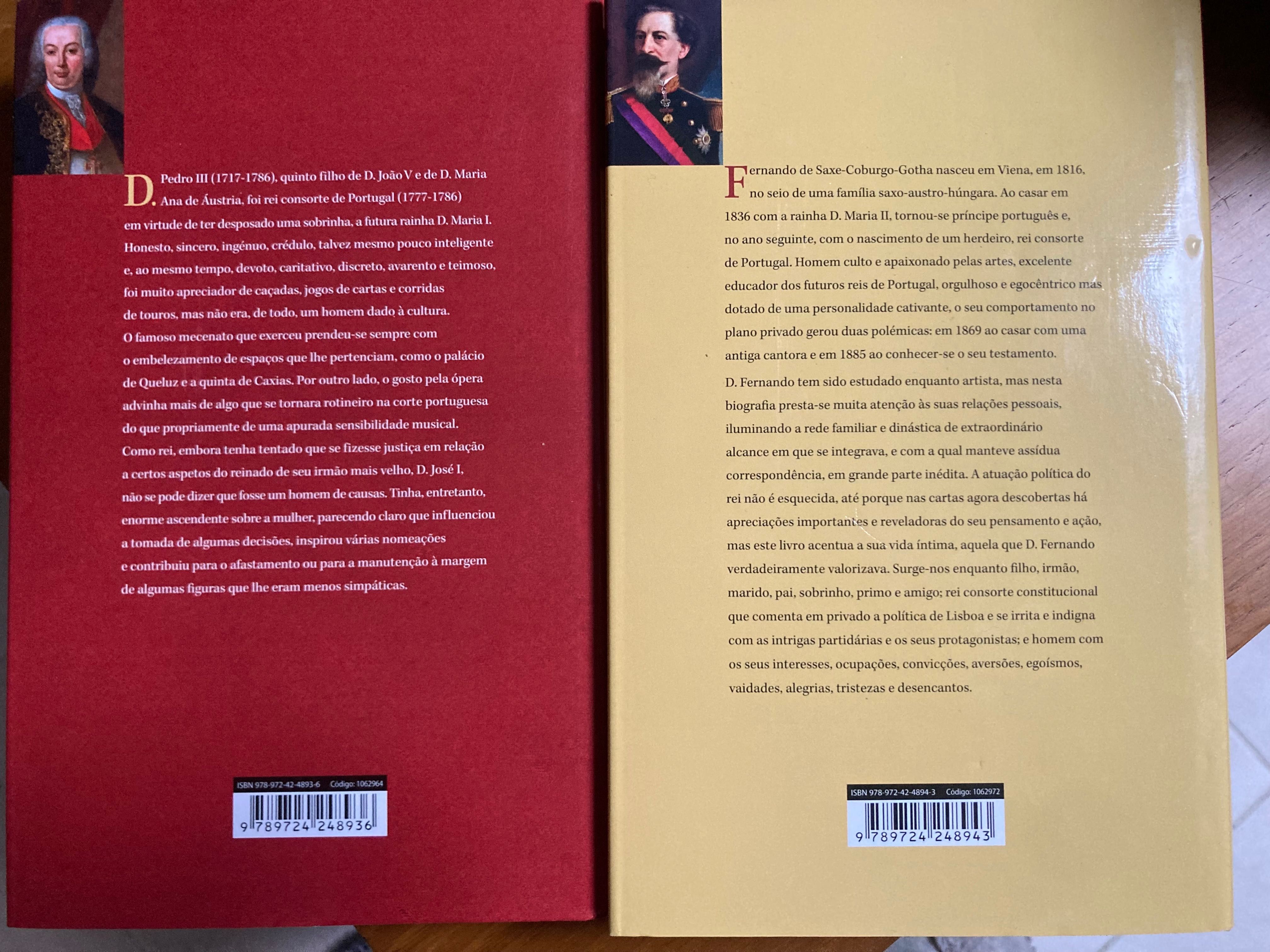 Livros da coleção Reis Consortes de Portugal