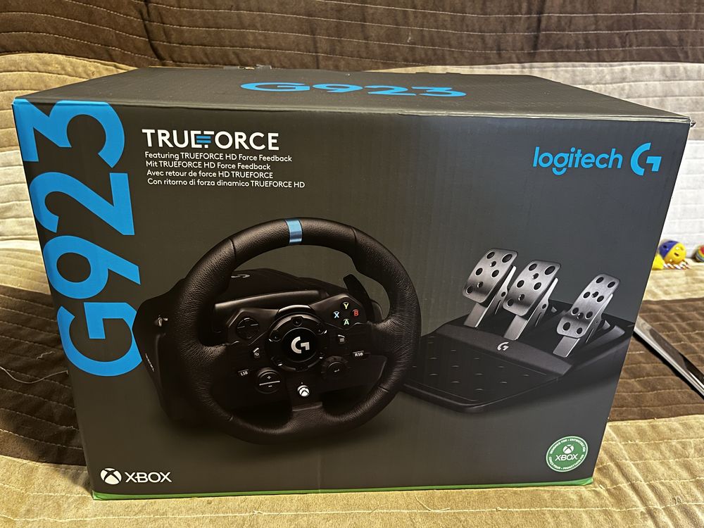 Logitech G923 дротове кермо, педалі та коробка передач