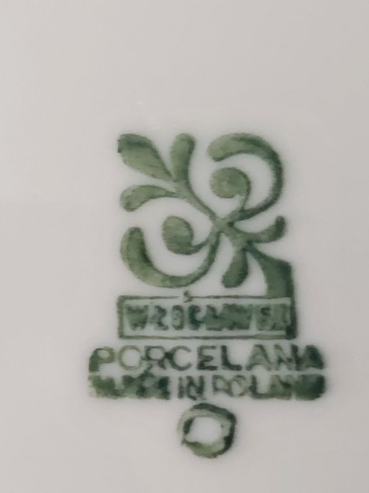 Talerze Włocławek porcelana made in Poland PRL 6szt