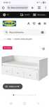 Łóżko rozkładane, sofa, hemnes + 2 materace