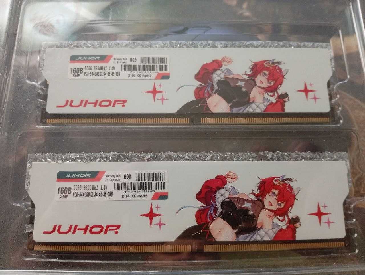 Оперативная память JUHOR 32Gb DDR5 RGB Memory 6800MHz A-Die Hynix