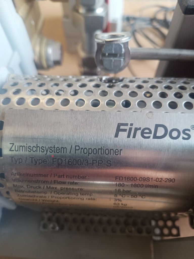 Proportioner Pompa Fire Dos FD 1600/3