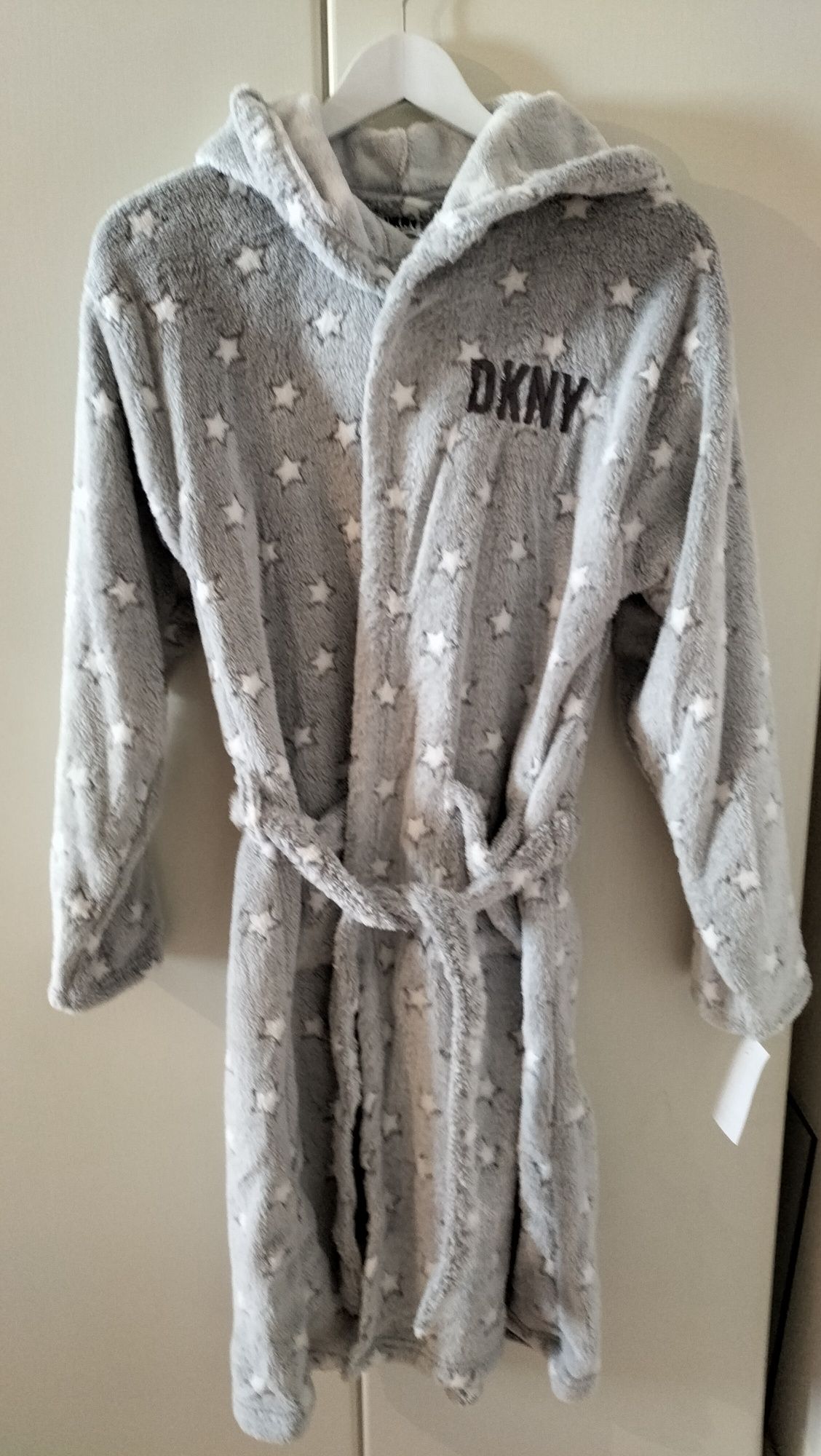 DKNY Nowy szlafrok damski z kapturem .Roz. S/M