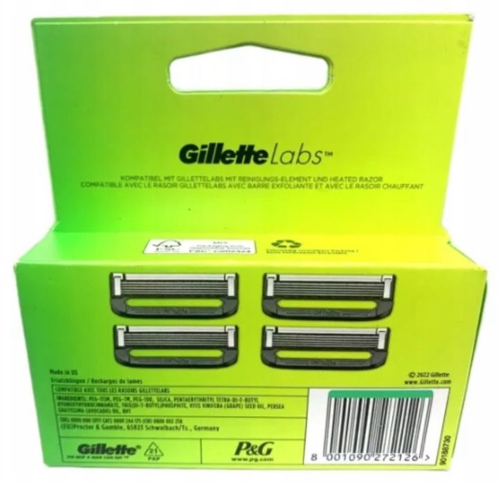 Wkłady do maszynek Gillette Labs 4 szt.