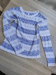 Sweter w paski damski