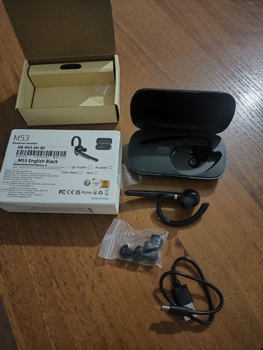 Гарнітура блютузNew Bee M53 Bluetooth 5,1