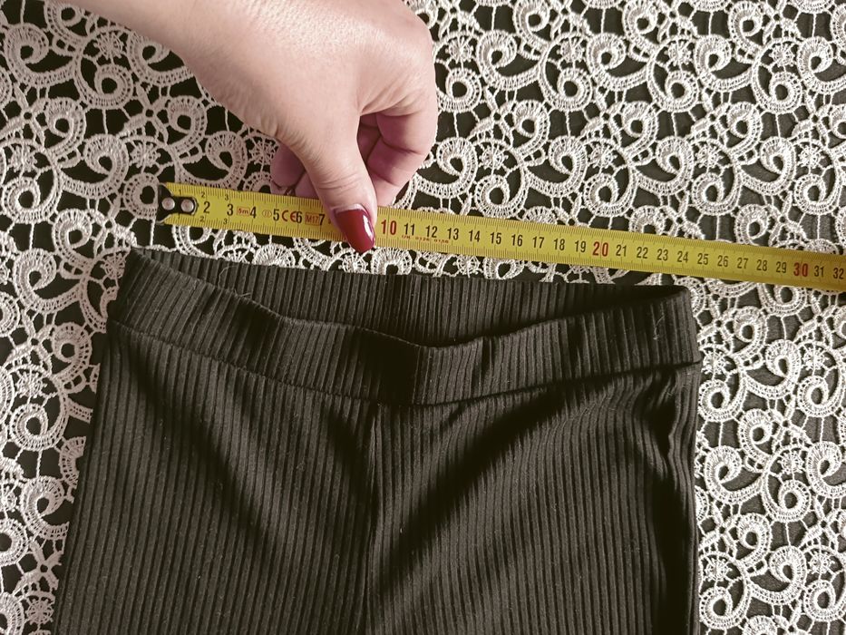 Legginsy prążek dzwony 134