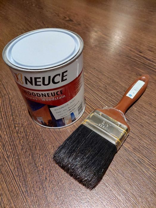 Verniz Velatura Madeira Neuce Branco Acetinado+Trincha