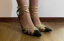 Sapatos dourados e outras cores