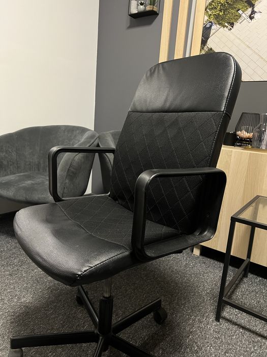 Fotele biurowe czarne 2x