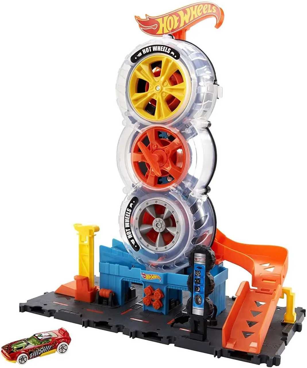 Хот Вілс Трюки на шиномонтажі Hot Wheels City Super Twist Tire  HDP02