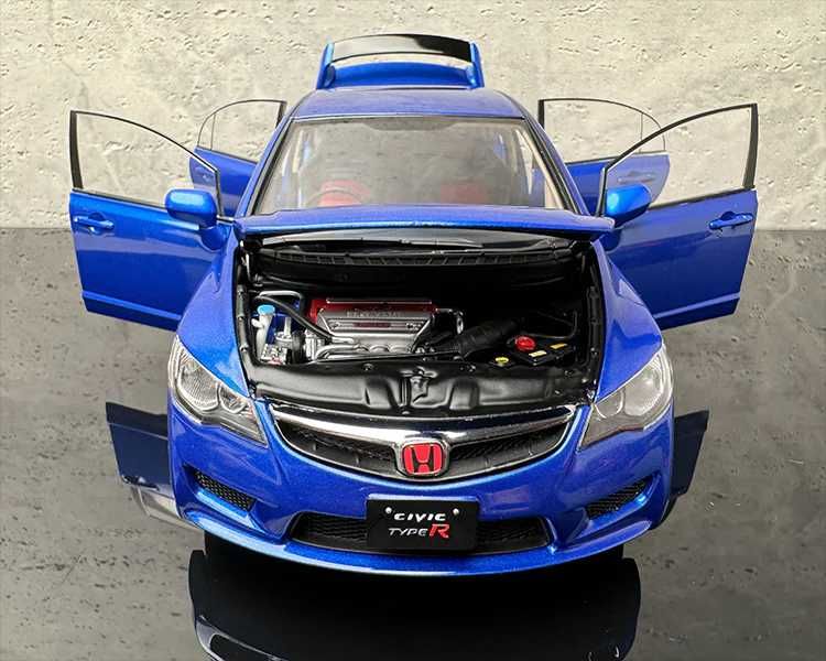 Модель авто Honda Civic Type R (FD2) 2007, 1:18, Well/Kyosho. Новая