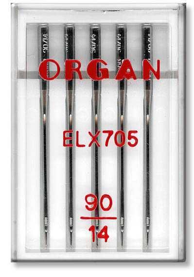 Igły półpłaskie do Overlocka ORGAN ELx705 gr 90