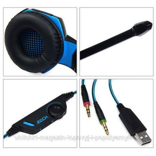 Kotion Each G2000 з мікрофоном і підсвічуванням Blue