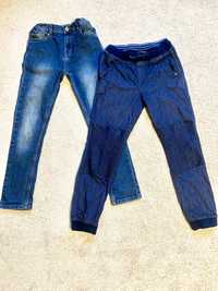 Zestaw dżinsow jeansy 140cm BDB