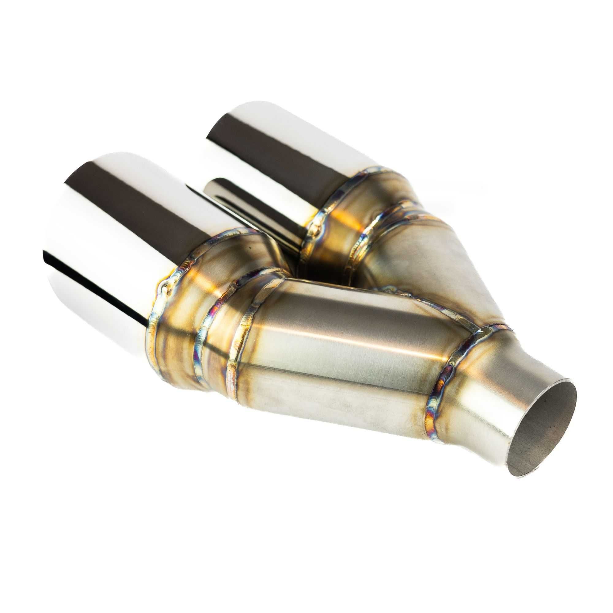 Końcówka wydechu/tłumika 2x102mm ścięta pod skosem
