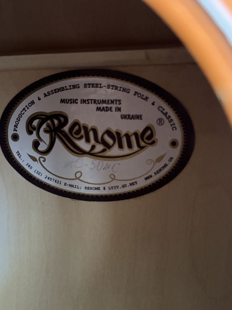 Гитара акустична renome
