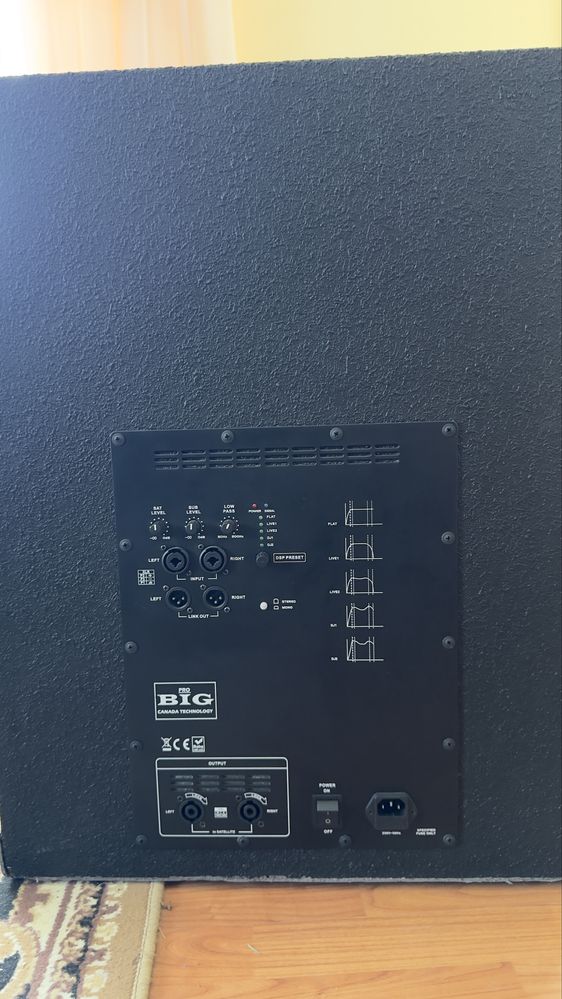 Активний садбуфер BIG SUB-TRIAMP 550W+2*250W-8 Ov