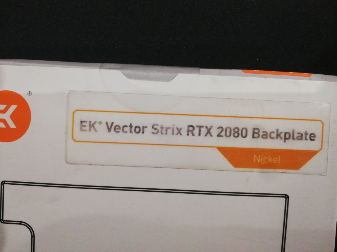 Backplate rtx 2080 EK Vector