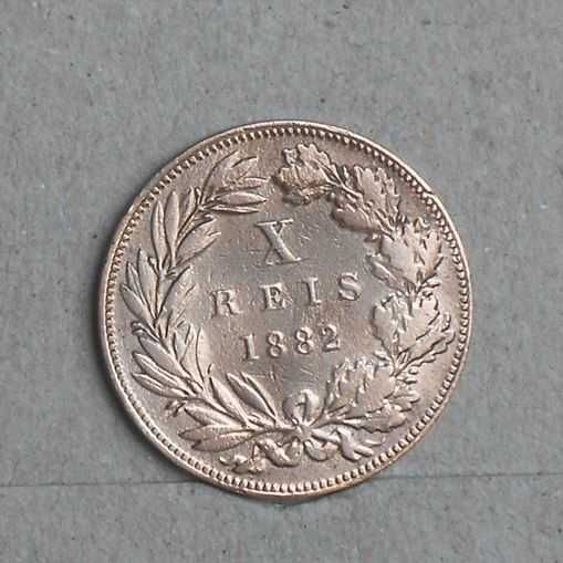 Portugal 10 reis 1882 - olx X10742