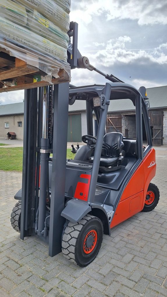 Linde H25 wolny skok przesuw boczny wózek widłowy widlak toyota
