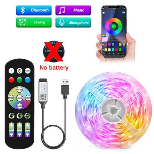 Luzes LED Strip para decoração de quarto RGB