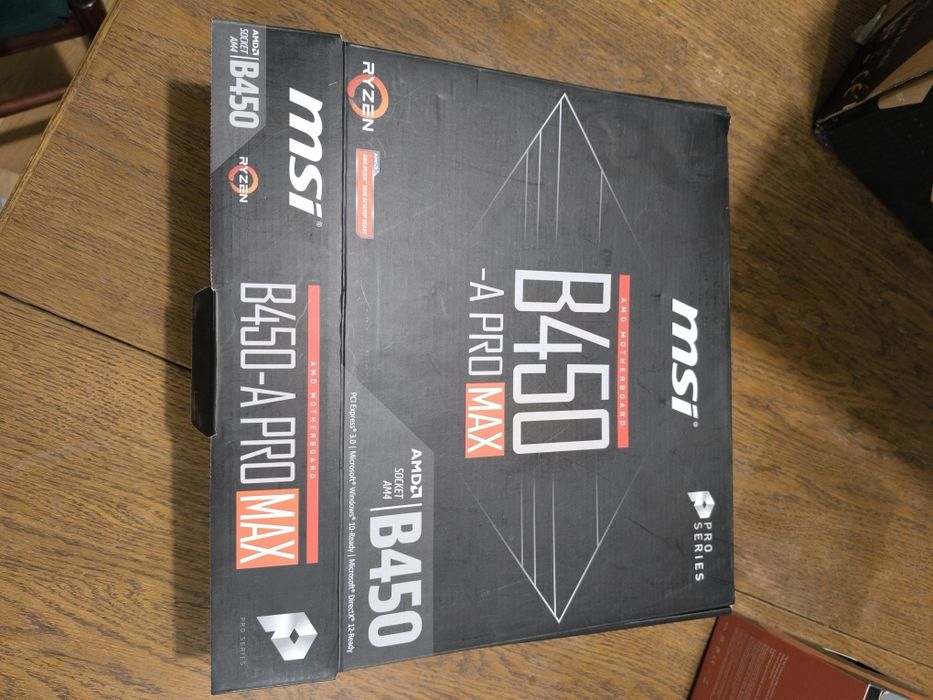 Karta graficzna GeForce GTX 1050 i Płyta główna MSI B450