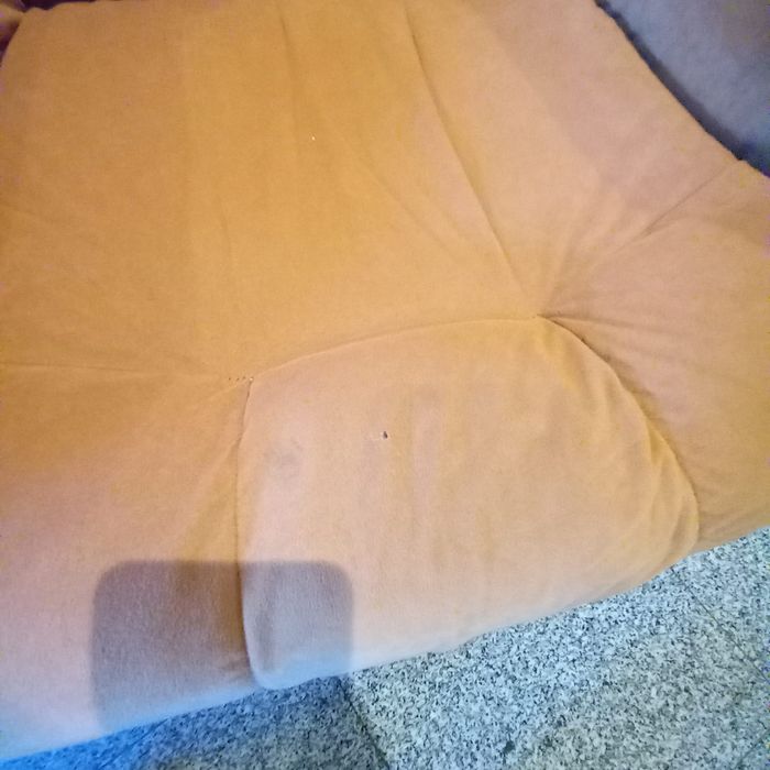 Cadeirão Vintage Acolchoado em Cor de Pele de Pêssego